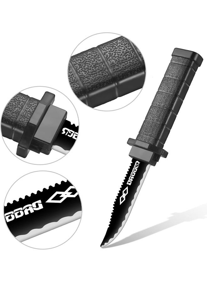 4 Pack Retractable Fake Knife Retractable Knife Halloween Props Fake Plastic Blades For Halloween April Fool's Party - Image 3